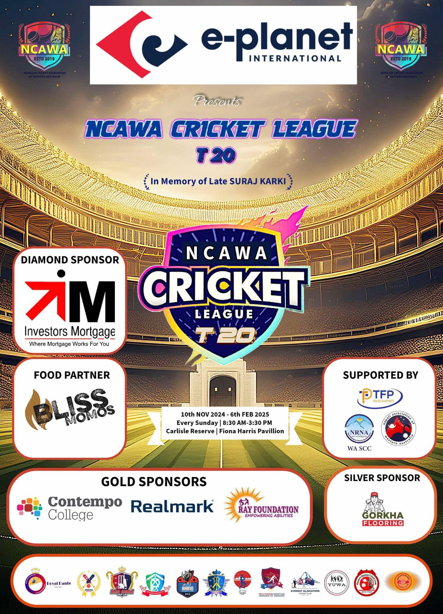 T-20 League Poster